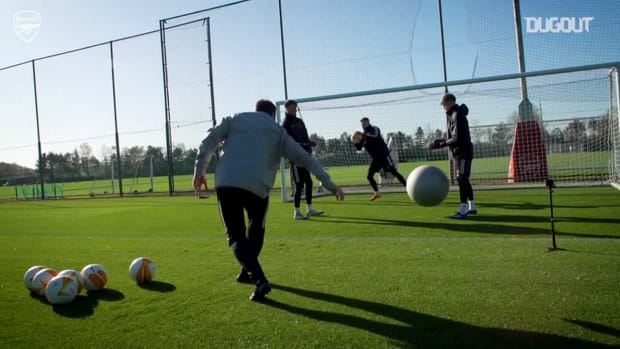 Arsenal stars in training before Molde fixture